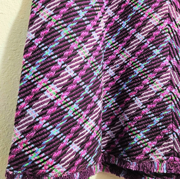 Kate Spade Wool Mini Skirt Glitter Twill Rare Vintage Discontinued 14 NWOT - Picture 12 of 15